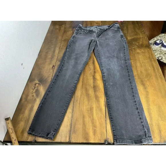 Levi’s 529 Pants Womens Size 8 Black Denim Curvy Stretch Skinny Leg Denim Jeans - Picture 1 of 10